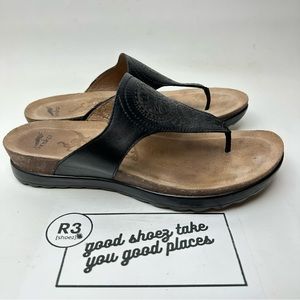 Dansko Black and Tan Sandals